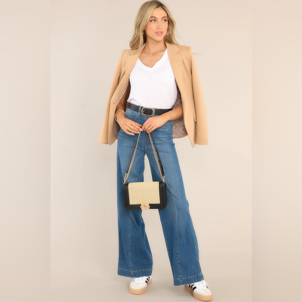 SPANX Blue Flare & Wide Leg Jeans